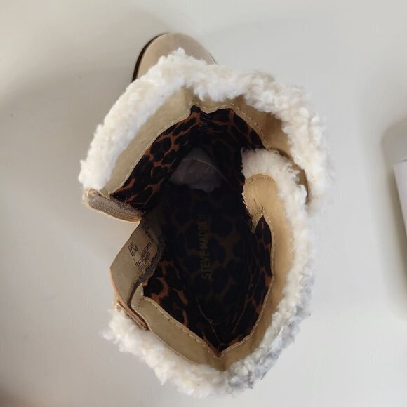 STEVE MADDEN Cozy Boots Taupe | 1 Little Kid Girl - NEW - Picture 11 of 16